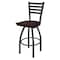 Holland Bar Stool Co 30" Swivel Bar Stool, Pewter Finish, Dark Cherry Maple Seat 41030PWDCMpl - alternate 1